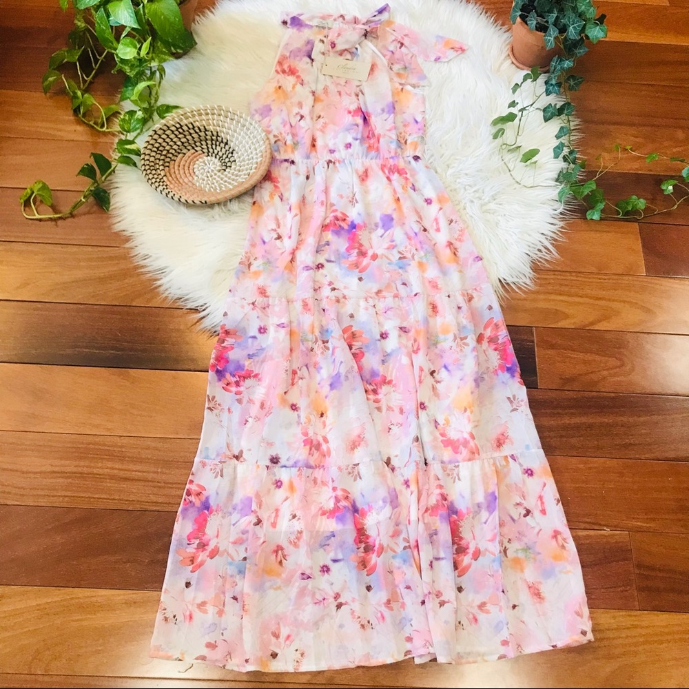 New🌿Made In Italy Falter Maxi Dress - Picture 5 of 13